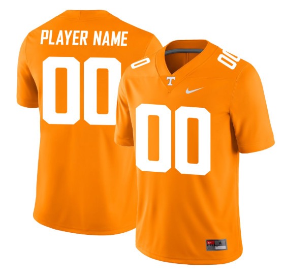 Men's Tennessee Volunteers Customized Orange Stitched Game Jersey